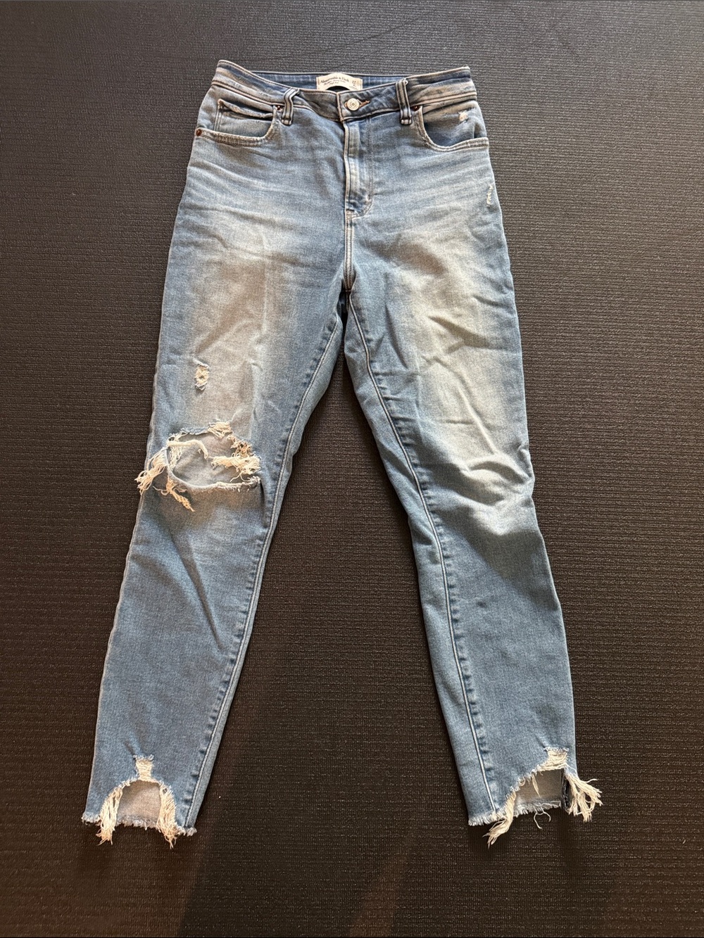Abercrombie & Fitch curve love super skinny ankle high rise Sz 27